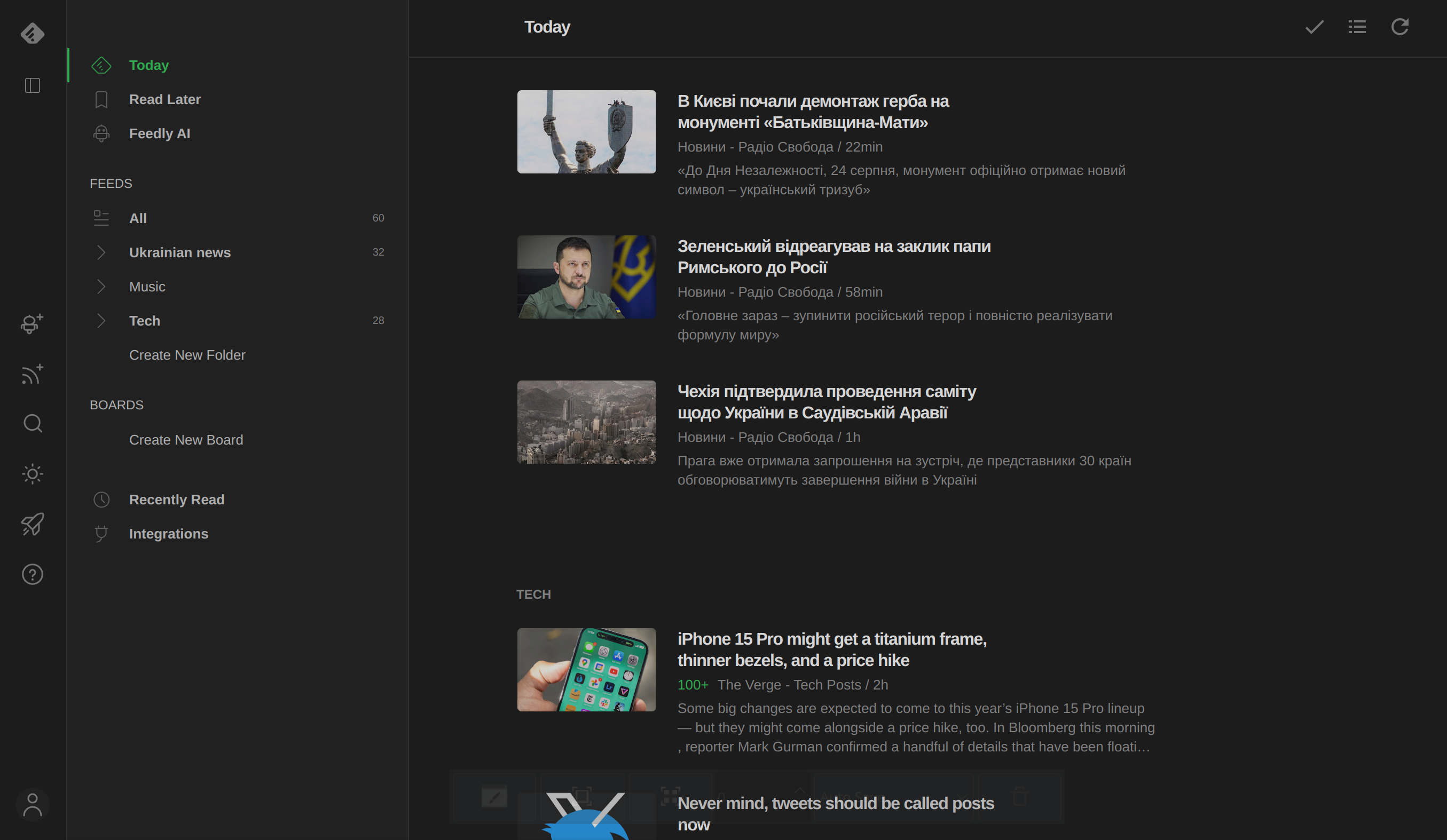 Feedly Demo